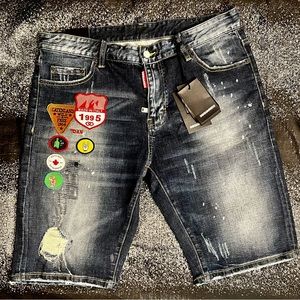 Brand new with tags Dsquared2 slim fit 36inch waist denim shorts.